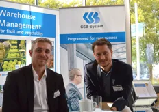 Werner Krauss und Florian Zaugg van CSB-System ontwikkelen software voor versmagazijnen en groothandels.