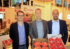 Wim Browaeys, Peter van Veen en Diederik Bogaert van Vanco Belgium. De heren verwachten dat de beurs in Madrid uiteindelijk een tweede Berlijn gaat worden.