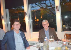Ron de Greeff van Staay-Van Rijn met Ger Kamps, secretaris van de Tuinbouw Business Club en vastgoedspecialist