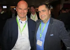 Peter van der Veeken (N&S Quality Consultans) met Johan Van Alphen van Special Fruit