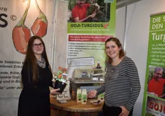 Kathrin Lewandowski en Claudia Dererer van tuinderij Umbach, gespecialiseerd in Goji-bessen en -planten