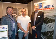 Hans ten Tije (Macrolux Benelux), Marco van der Pluijm (Montagebedrijf van der Pluijm) en Wilco Bos (Steetec)