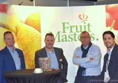 Harrie Jonker, Robert Stout, Alfred van Drunt en Dennis van Ooijen van FruitMasters