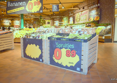 Via de bunkers worden producten groot gemaakt