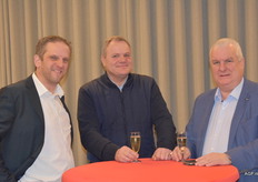 Miguel Demaeght (BelOrta) met handelaren Jos Rouschop en Curd Vanmarcke
