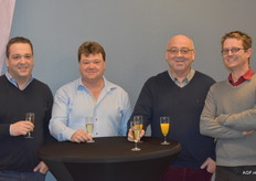 Goffin Raf (Rago Fruit), Jo Preuveneers (France Food), Fernand Pierlet en Johan Vergoten (BelOrta)