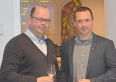 Jeroen Buyck (Calsa) met Maarten Verhaegen van Bel'Orta