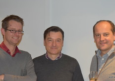 Johan Gerits (BelOrta), Yves Cuvelier (ASF België) en Piet Verbrugge (Calsa)