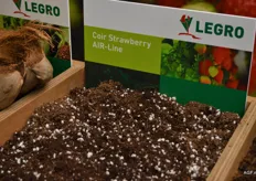 Nieuw bij Legro was de Coir Strawberry AIR-Line, een nieuwe generatie kokos voor aardbeien.