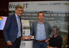 Raymond van den Berg van Hoogendoorn en Johan Kodde van Nitea stonden voor het eerst samen op de beurs met Work-IT.