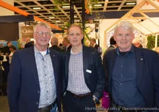 Geert van Adrichem (Adrichem Kwekerijen bv), Daan van Empel (Groenten&Fruit Huis) en Loek van Adrichem (Adrichem Kwekerijen bv)