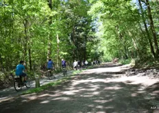 Chefs fietsen door de Brabantse heuvels richting aspergevelden