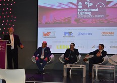 Q&A met voorzitter John Bullock, Koen Vangorp, Xavier Dennis en John Blakey.