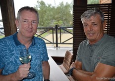Richard Luijten (Luijten Greenhouses) en Tom Brabander (Tom Brabander Scherming)