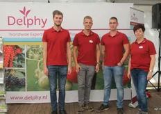 Ruud Schoenmakers, Barry Dorrestijn, Bart Jongenelen en Trudy van Rhee van Team Delphy.