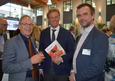 Rutger Lommerse (Greenports Nederland), Arne Weverling (VVD) en Petrus Postma (Bloc)