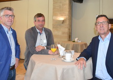 Erik Bastiaensen en Rinie Van Tilburg van CLTV Zundert en Peter Leenaerts van Coöperatie Hoogstraten