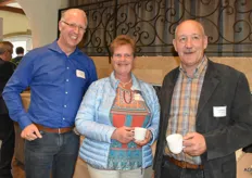 Stefaan Kint (Dep. Landbouw en Visserij), Sandra Cools-Buttaye en Johan Pattyn van REO Veiling