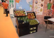 De producten gepresenteerd door AgroFair uit Latijns-Amerika. 