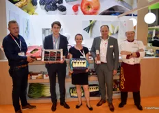 Enkele Belgische vertegenwoordigers waaronder Filiep Callewaert van Fresh Fruit Service, Sofie Lambrecht van BelOrta en Paul van de Mierop van Den Berk Delice. 