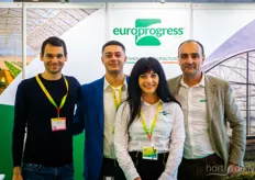 Marcello Galati, Diego Vezzani, Samantha Morselli van Europrogress krijgen bezoek van Stefano Vertuani met Scarabelli
