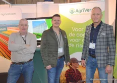 Piet van Aalst, Albert Elzinga en Wim Verhaar van Agriver.Welcome back, Wim