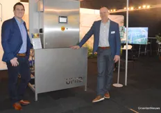 VDL Industrial Products nam het Umid-vernevelingssysteem mee. Op de foto: Sander Brands en Edwin Reijnen.