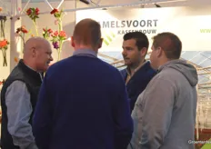 Sven Fitters in gesprek in de stand van Van Amelsvoort Kassenbouw