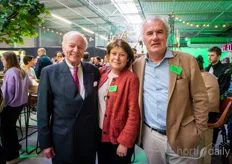 Marc-Yves Blanpain, president van Floridienne, met Nathalie Boomen en Philippe Boomen 