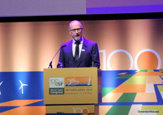 Jaap Mazereeuw van Enza Zaden sprak namens het Nederlandse organisatiecomité 