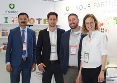 Uiterst rechts: Brechje Veerman van Incotec met een aantal internationale collega's. Voor Brechje was het congres in Rotterdam de kans ook veel Europese connecties weer aan te halen.