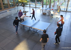 Of om te tafeltennissen, zoals de mensen van Priva zelf hier doen. 