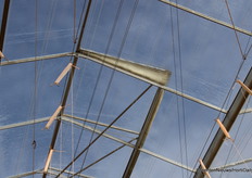 Om insecten buiten te houden, is er gebruik gemaakt van insectengaas.