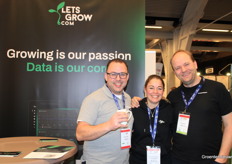 Dominique Blok en Ton Habraken van Ludvig Svensson. In het midden Winny van Adrichem-van Heijningen van LetsGrow.com