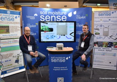 Peter White en Tim Blyth van het Engelse bedrijf Soil Moisture Sense zijn experts in water management