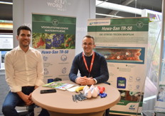 Niels Claes en Jelle Vandenborne van Roam Technology komen steeds breder in de fruitteeltsector met oa hun producten voor water hygiëne