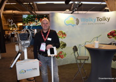 Luc Verkoelen van WolkyTolky was alleen op de beurs omdat Yannick op het punt staat papa te worden