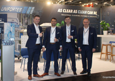 Robin van der Pligt, Jeroen Verkerk, Stefan Cifre en Paul Sandlan van Unifortes