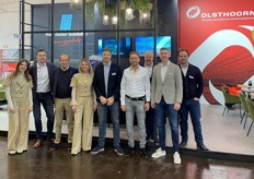 Teamfoto voor de stand van PDI en Olsthoorn, waar ook de stand van HAWE niet ver vandaan was.