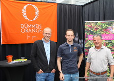 Ivo Groot, Jasper van den Berg (Dummen Orange) en Peter Bresser (Telersvereniging Adenda)