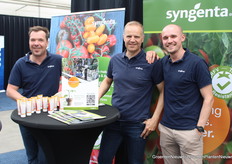 Pieter Stijnen, Peter Geerts en Geoffrey Hibbs (Syngenta)