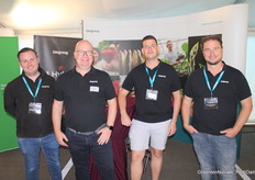 Sjoerd Gipmans, Marco Peeters,Ramon Koppes en Roland Sweijen (Limgroup).Hun Limore One wordt dit jaar in de Benelux grootschalig uitgerold. Exclusief door Fruitmaster onder de merknaam Sonrosa