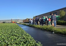 De rondleiding bij Gestelberries begon op het trayveld.