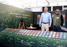 Cedric Wackernagel (CW Materials & Processes) en Piero Rinaldi (Cromatos) aan het begin van beursdag drie van Seed meets Technology. Cromatos deed voor het eerst mee, want het Italiaanse bedrijf is zich meer op de Benelux gaan richten.