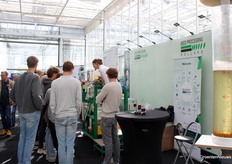 Bewegende machines doen het altijd goed op beurzen, al wisten de Seed meets Talenten ook de goed verzorgde catering met onder meer 'pils' goed te vinden. Voor de duidelijkheid: rechts geen pils.