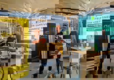 En wie installeerde de Smart Drive het snelst? Dat is ... <tromgeroffel> ... Jeroen van Leeuwen van Van Leeuwen Elektrotechniek geworden! Gefeliciteerd, Jeroen.