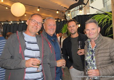 Rob Beerling, Anton Wattez (Royal Brinkman), Kevin Kuivenhoven (A1) en Ben Peters (Royal Brinkman)