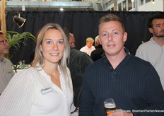 Stephanie van Heijningen (Ridder) en Joost Gordijn (Luiten Greenhouses)
