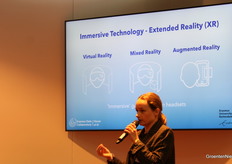 Marie Kegeleers gaf namens het Erasmus Centre for Data Analytics een introductie op immersive technology