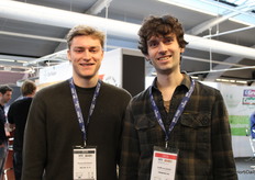 Renzo Kortleven en Stef Laurijssen, Proefcentrum Hoogstraten. Stef was één van de sprekers op de conferentie.